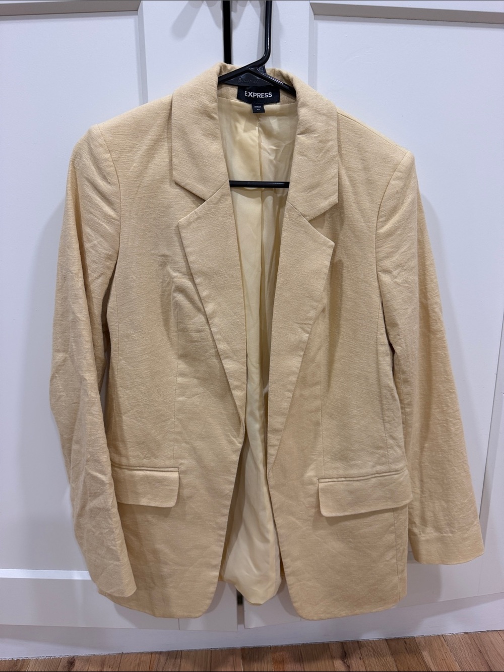 Express Beige Women's Tailored Blazer Jacket